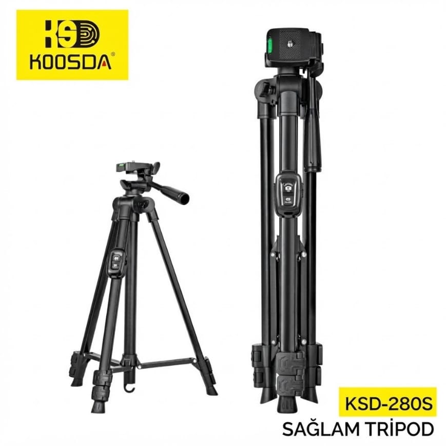 Koosda KSD-280S 1.3 M Kumandalı Profesyonel Tripod