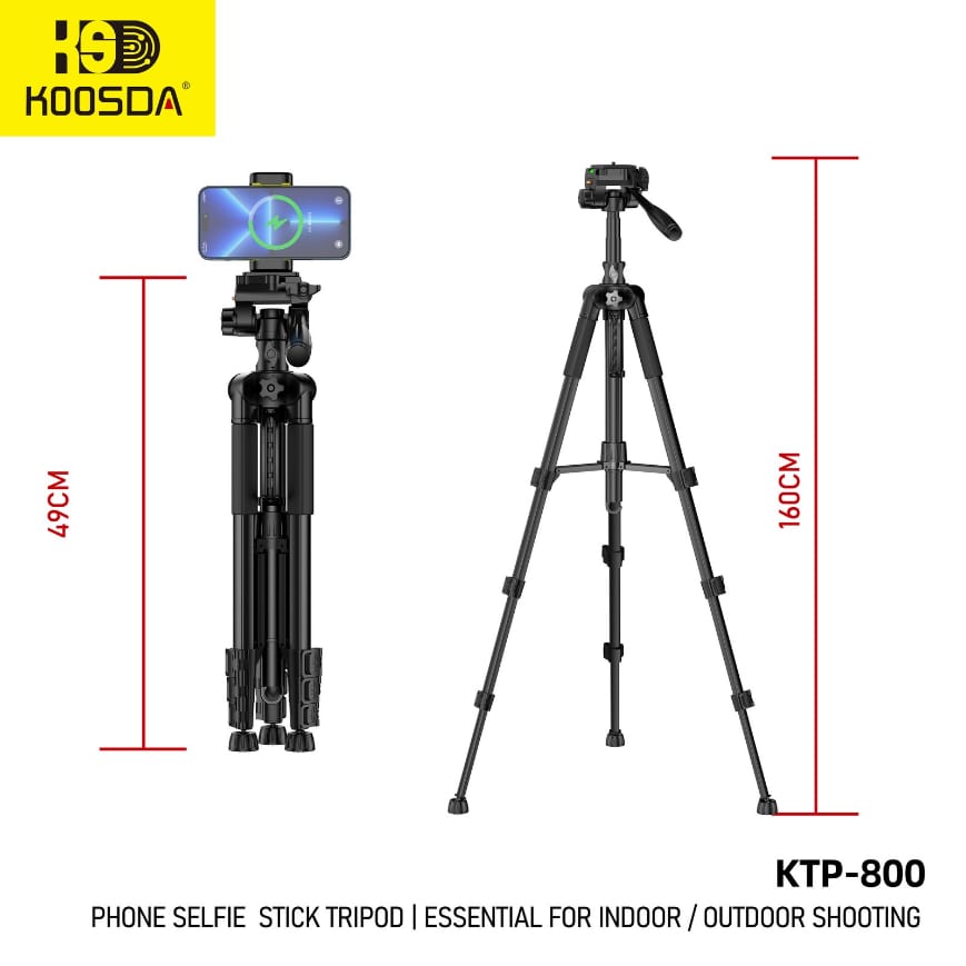Koosda KTP-800 1.6 M Fonsiyonel Profesyonel Tripod