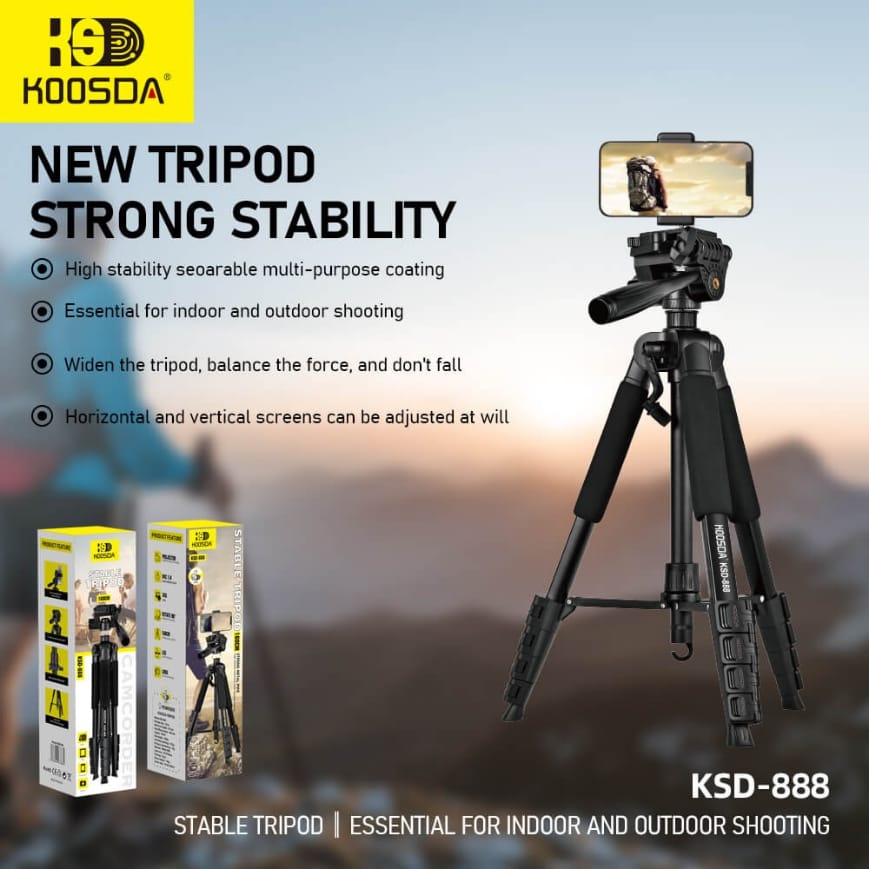 Koosda KSD-888 1.6 M Fonsiyonel Profesyonel Tripod