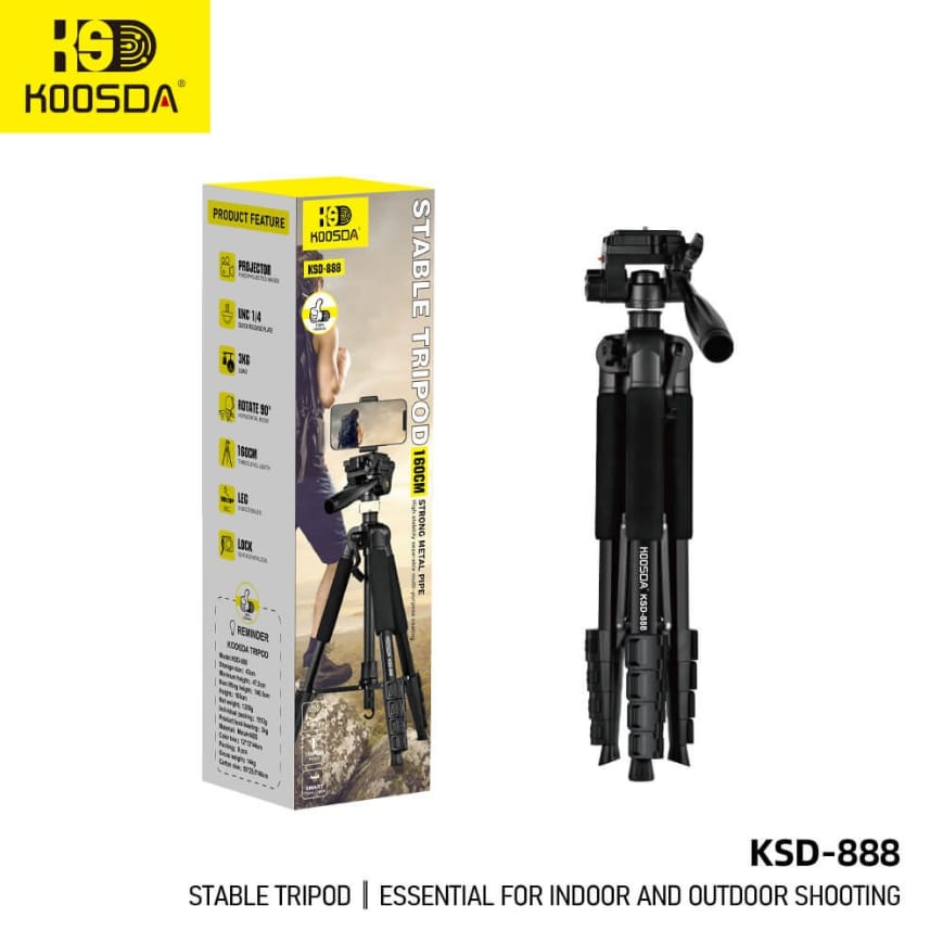 Koosda KSD-888 1.6 M Fonsiyonel Profesyonel Tripod