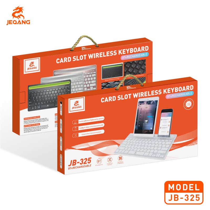 JEQANG JB-325 Tablet Telefon Stand Destekli Bluetooth Kablosuz Klavye