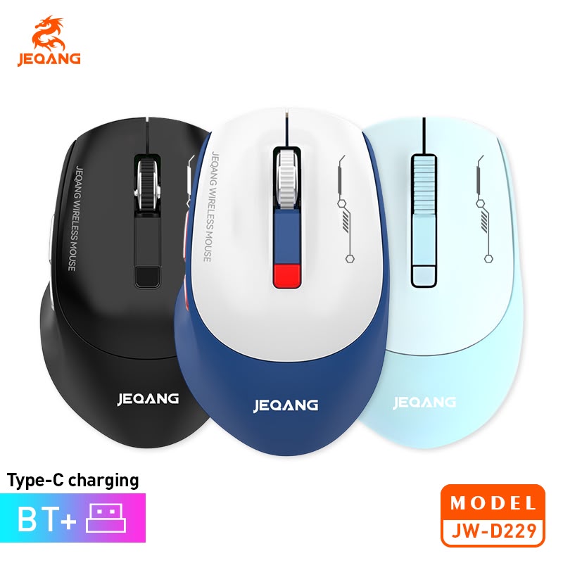 JEQANG JW-D229 2.4 GHz Bağlantı Alıcılı Kablosuz Oyuncu Mouse