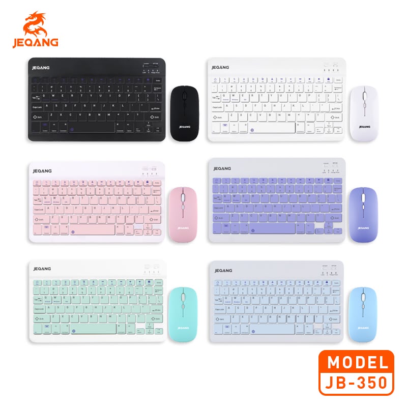 JEQANG JB-350 2.4 GHz Bağlantılı Bluetooth Kablosuz Klavye Mouse Seti