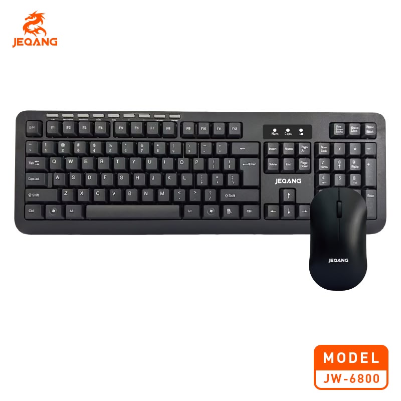 JEQANG JW-6800 2.4 GHz Bağlantılı Kablosuz Klavye Mouse Seti
