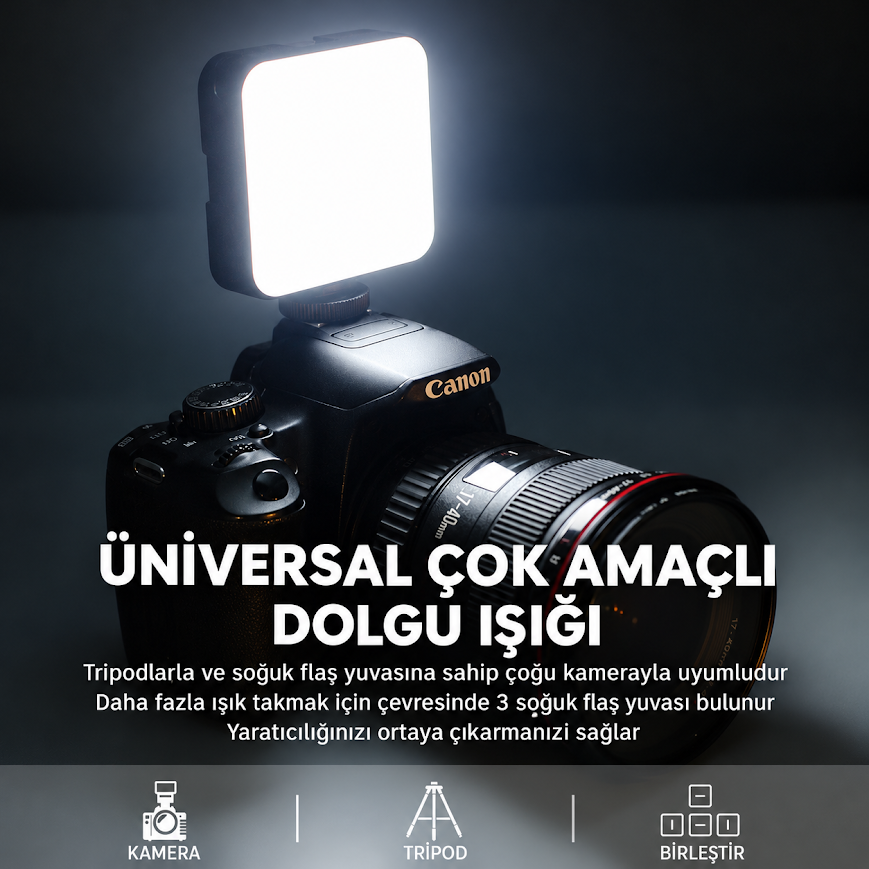 GLR AY-49 Tripod Video Fotoğraf LED Işığı