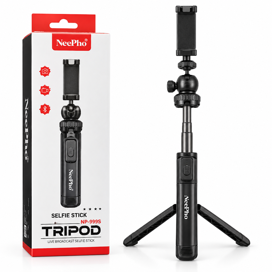 Neepho NP-999S Kumandalı Yükseklik Ayarlı Mini Tripod