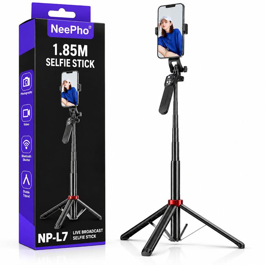 Neepho NP-L7 Kumandalı Tripod Selfie Çubuğu