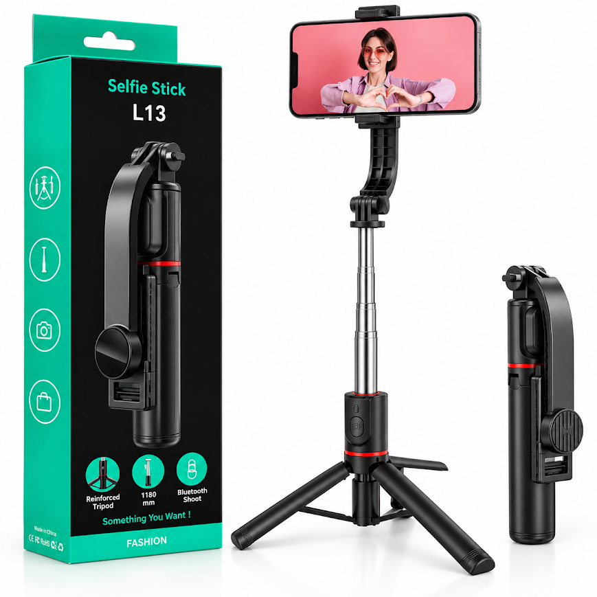 GLR L13 Kumandalı Mini Tripod Selfie Çubuğu