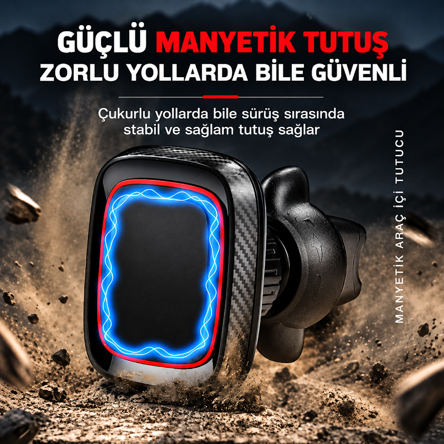 GLR H-CT213 Manyetik Havalandırma Araç Telefon Tutucu