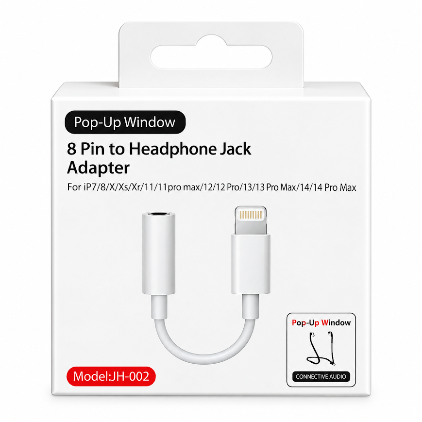 GLRTech Lightning to 3,5 Jack Girişe Dönüştürücü Adaptör