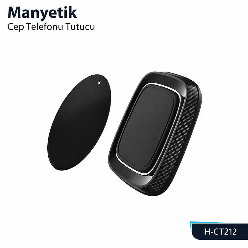 GLR H-CT212 Manyetik Orta Konsol Araç Telefon Tutucu