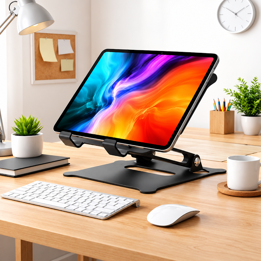 GLR Z19 360 Derece Dönen Katlanabilir Metal Tablet Telefon Standı