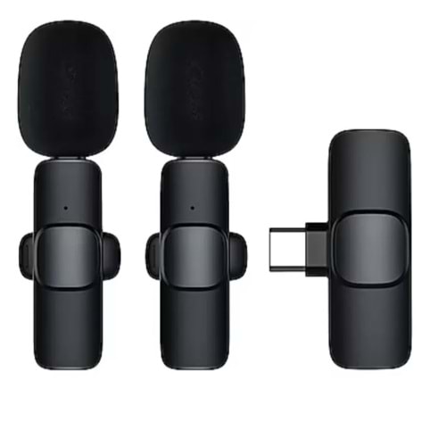 Kruxon ZR106 K9 İKİLİ TYPE-C MİKROFON