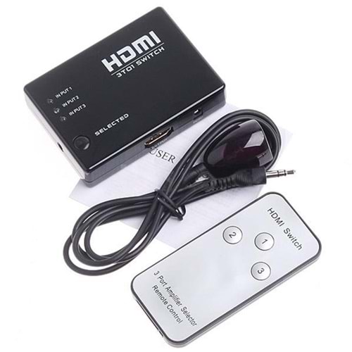 Kruxon ZR272 301 HDMI 3 PORT SWİTCH