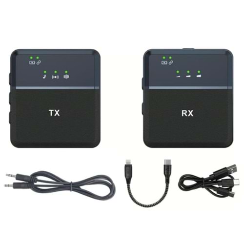 Kruxon ZR558 SX9 RX TX LİGHTNİNG TYPE-C AUX MİKROFON