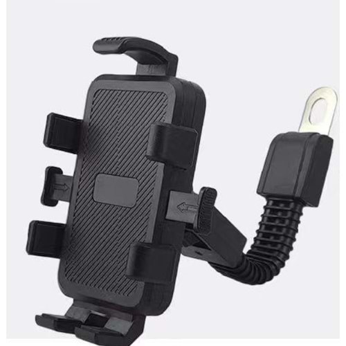 Kruxon ZR661 BY555D MOTOSİKLET AYNA TELEFON TUTUCU