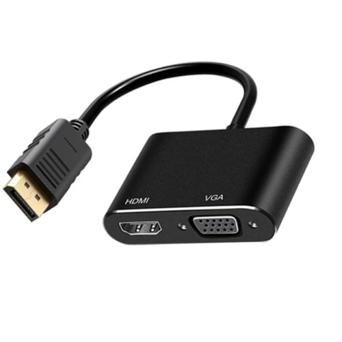 Kruxon ZR723 DP TO HDMI+VGA ÇEVİRİCİ