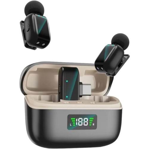 Kruxon ZR1079 SX35 MİNİ İKİLİ MİKRAFON