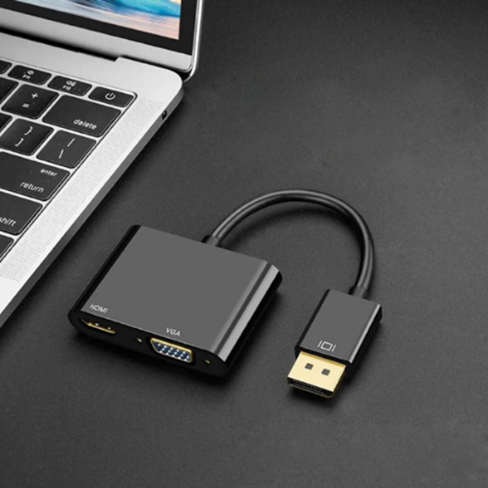 Kruxon ZR723 DP TO HDMI+VGA ÇEVİRİCİ