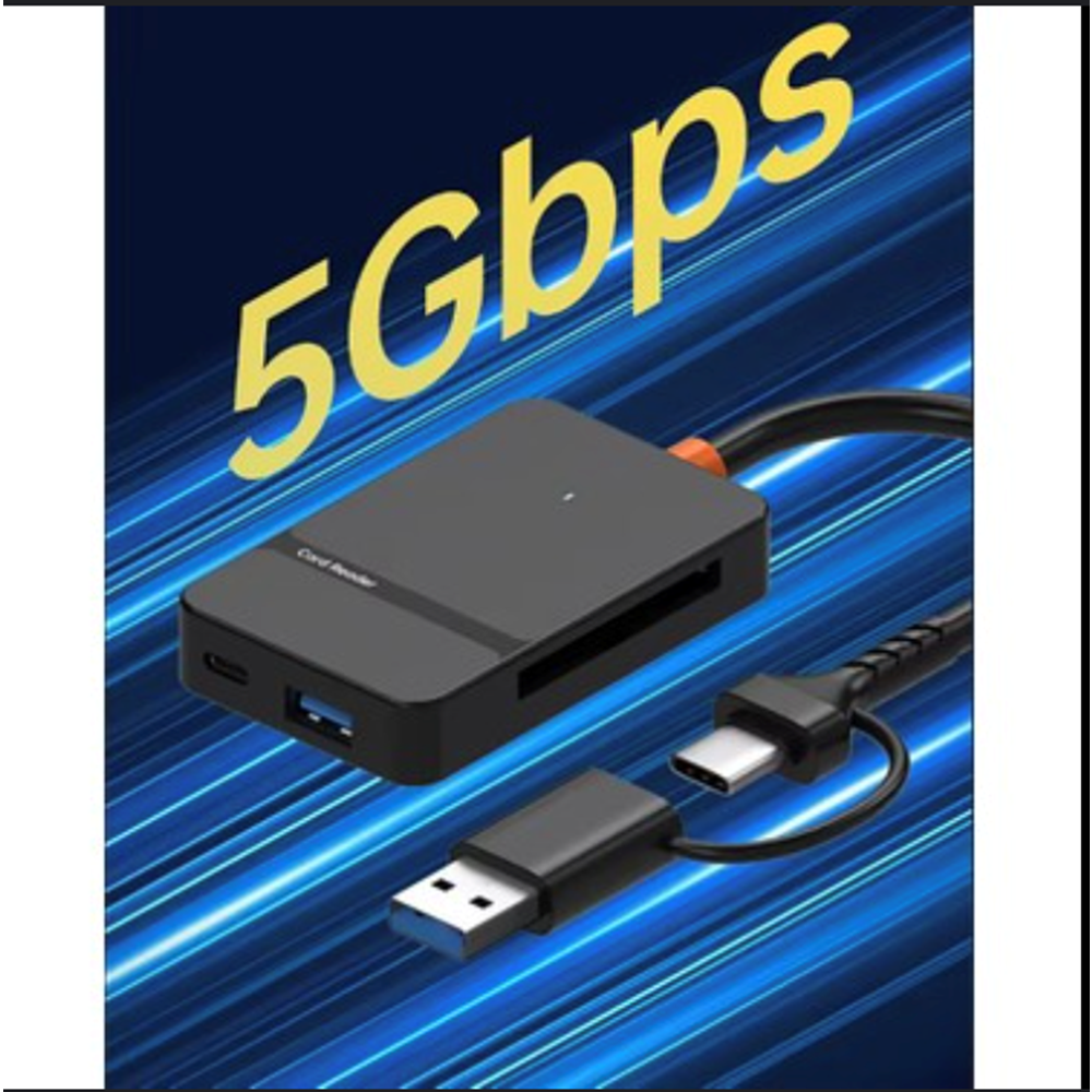 Kruxon ZR783 ADS-316 TYPE-C + USB 8 İN 1 CARD READER 5GBPS