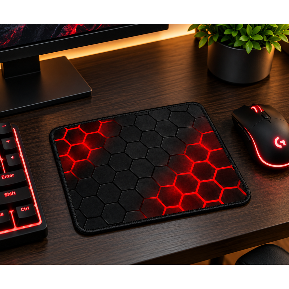 Kruxon ZR921 KIRMIZI PETEK MOUSE PAD 25X30