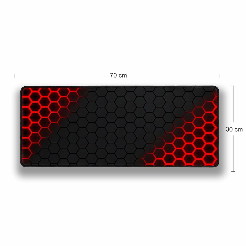 Kruxon ZR994 70X30 KIRMIZI PETEK DESEN MOUSE PAD