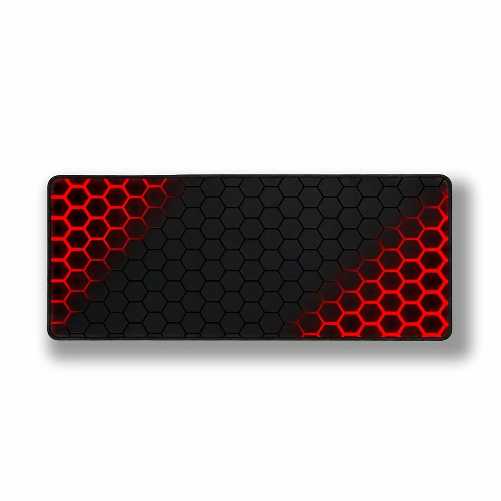 Kruxon ZR999 KIRMIZI PETEK DESEN MOUSE PAD 90X40