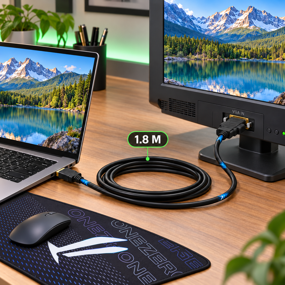 ZR1262 HDMI TO VGA CABLE 1.8M