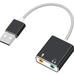 Kruxon ZR99 USB SOUND CARD KABLOLU 2 Lİ AUX
