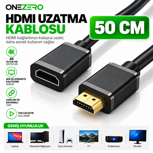 ZR159 Kruxon HDMI UZATMA KABLO 50CM