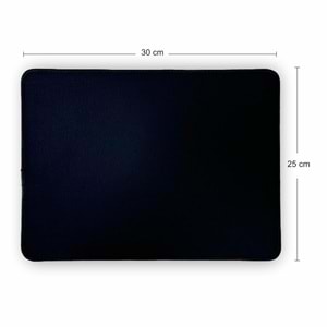 Kruxon ZR635 25X30 SİYAH MOUSE PAD