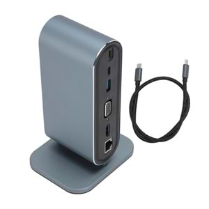 Kruxon ZR773 TYPE-C SUPPORT 4K 12 İN 1 DOCK MODEL PD STATİON