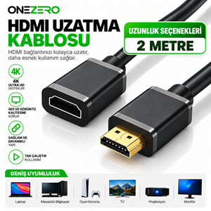 Kruxon ZR150/2 HDMI UZATMA KABLO 2 M