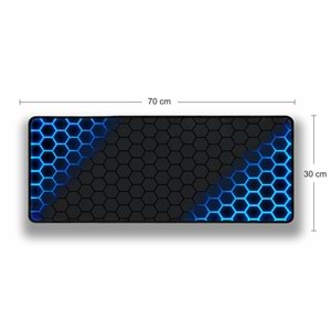 Kruxon ZR993 MAVİ PETEK DESEN MOUSE PAD 70X30