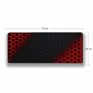 Kruxon ZR994 70X30 KIRMIZI PETEK DESEN MOUSE PAD