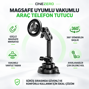 Kruxon ZR1149 MAGSAFE VANTUZ TELEFON TUTUCU