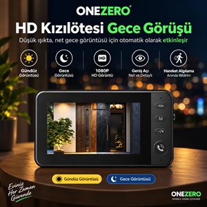 ZR1157 Kruxon 2.4G SMART HOME VİDEO DOORBELL KAPI ZİLİ