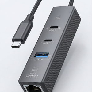 ZR1207 TYPE-C TO 2 TYPE- USB GİGABİT ETHERNET