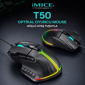 İMICE T50 12800DPI CUSTOMIZABLE MOUSE