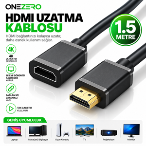 Kruxon ZR150/1.5 HDMI UZATMA KABLO 1.5M
