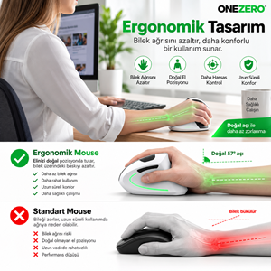 ZR1319 7043 ERGONOMİK ŞARJLI MOUSE