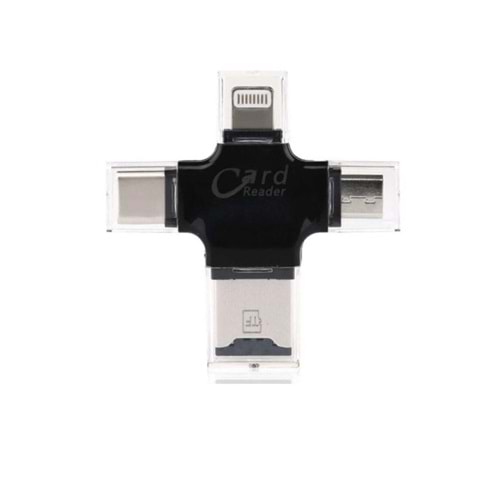 Kruxon ZR286 ADS307 3 IN 1 TYPE-C CARD READER