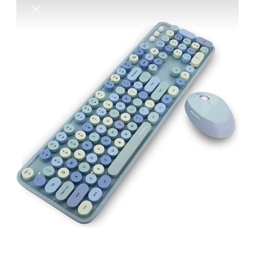 Kruxon ZR20KM SARI KABLOSUZ KLAVYE MOUSE SET