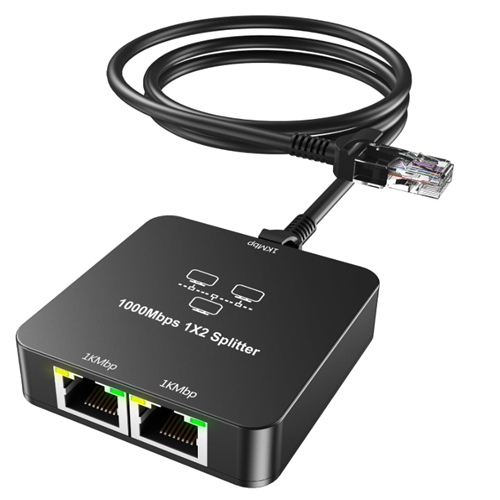 Kruxon ZR861 RJ45 1TO2 GİGABİT SPLİTTER ADAPTÖR