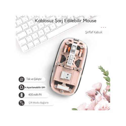 ZR1148 BEYAZ LOGİ PRO Y MOUSE