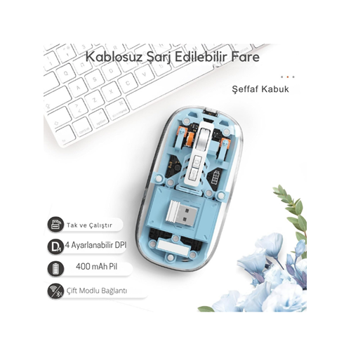 Kruxon ZR880 SİYAH WİRELESS MOUSE
