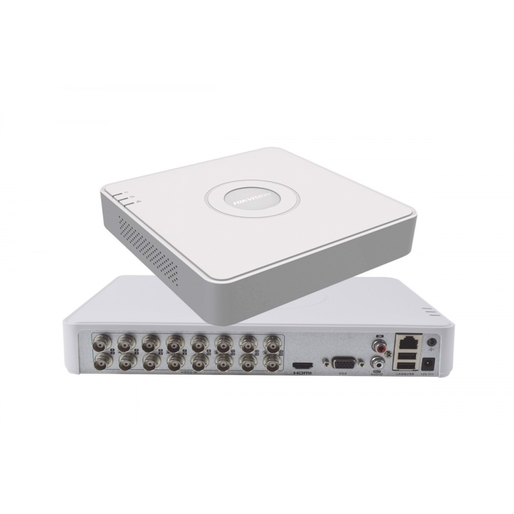 HIKVISION DS-7116HGHI-K1, 16Kanal, 2Mpix, H265, 1 HDD Desteği, 5in1 DVR Cihazı