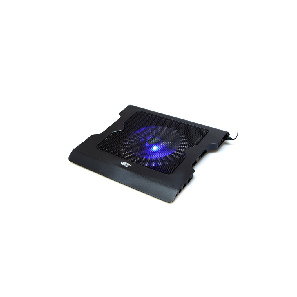 ADDISON ANC-40D, 20cm Fan, 10"-16" Notebook Soğutucu, 4 USB 2.0 Giriş, Mavi Ledli Fan(Siyah)