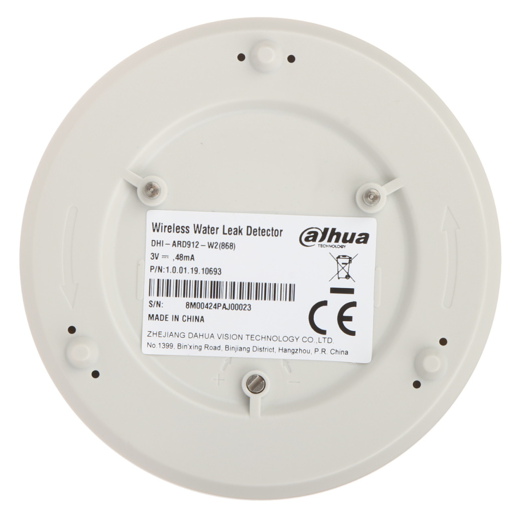 DAHUA ARD912-W2 Kablosuz, Su Sızıntı Dedektörü  Beyaz