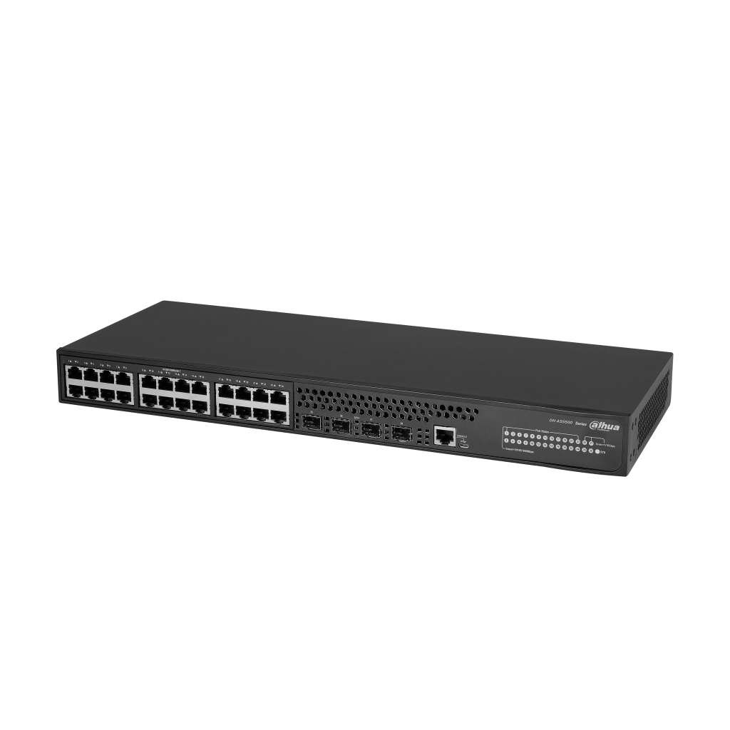 DAHUA AS5500-24GT4XF, 24 Port Gigabit,  4 Port 10G SFP,  L3 Yönetilebilir, Rack Mount Switch